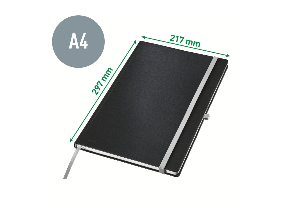 Leitz Style notesbog A4 kvadreret med hardcover Titan blå
