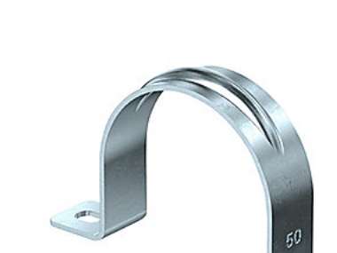 Kabelklämma 50 mm 2 varv, 605 G - Galvaniserat stål - Förpackning med 25 st - (25 st.) | EL Artiklar - Vägar & tillägg - Kablar & rörhållare | GameStuff