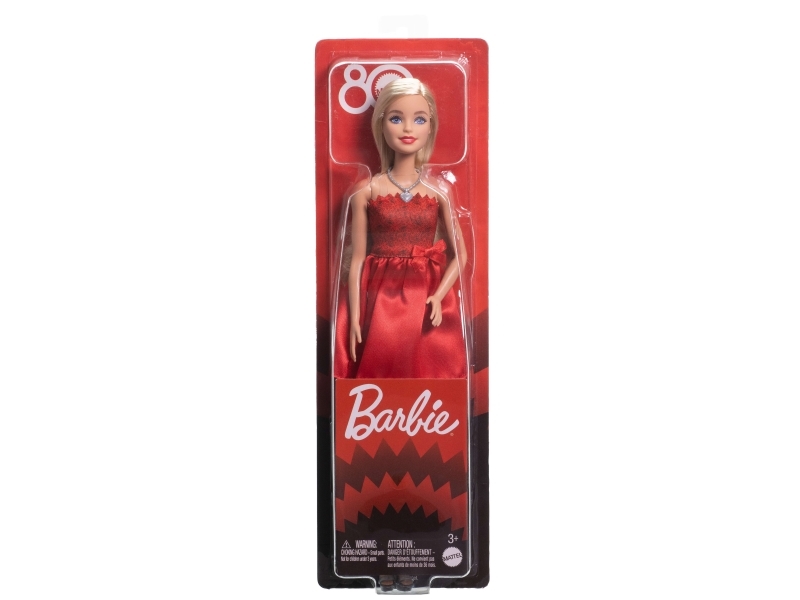 Barbie Fashionista Mattel 80th Anniversary Ruby Red Doll
