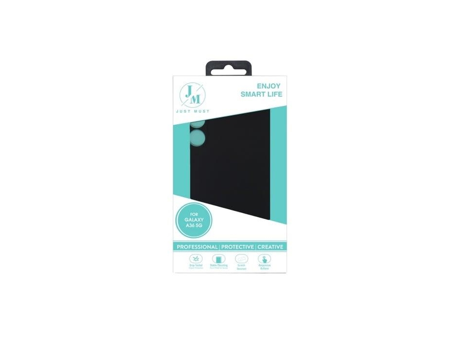 Jm Regular Defense Silicone For Galaxy A36, Black