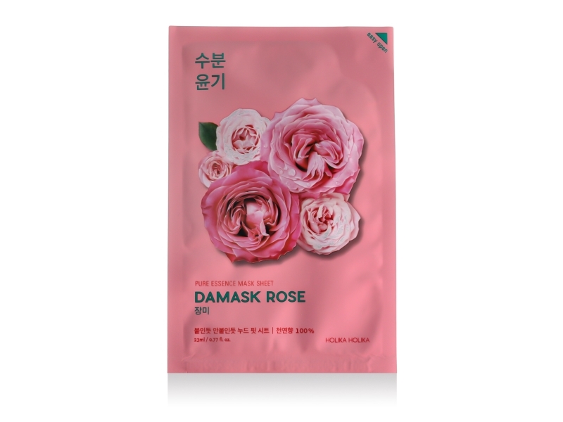 Holika Holika_Pure Essence Mask Sheet Damask Rose Anti-Falten-Maske Mit Rosenextrakt 20Ml