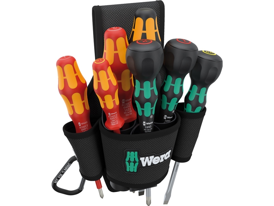 Wera 9621, 240 mm, 240 mm, 70 mm, 972 g, 8 styck, Tjeckien | Verktyg & Verkstad - Skruvmejsel - Skruvmejselset | GameStuff