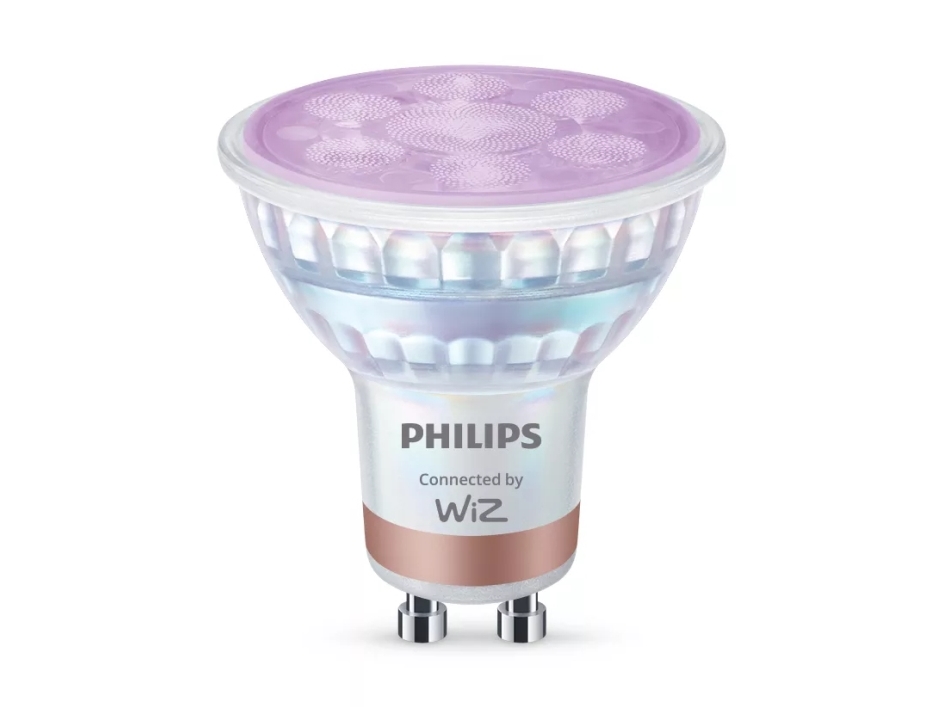 Philips Spot 50 W PAR16 GU10 x 2, Smart pære, Wi-Fi/Bluetooth, Hvid, GU10, PAR16, Hvid