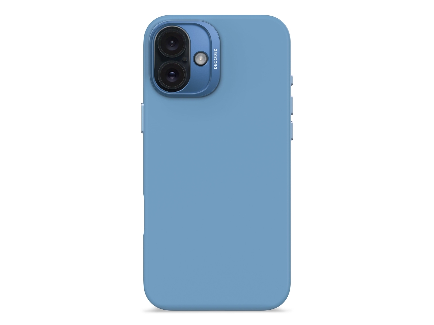 Decoded Silicone Case, Cover, Apple, Iphone 16 Plus, 17 Cm (6.7"), Blau