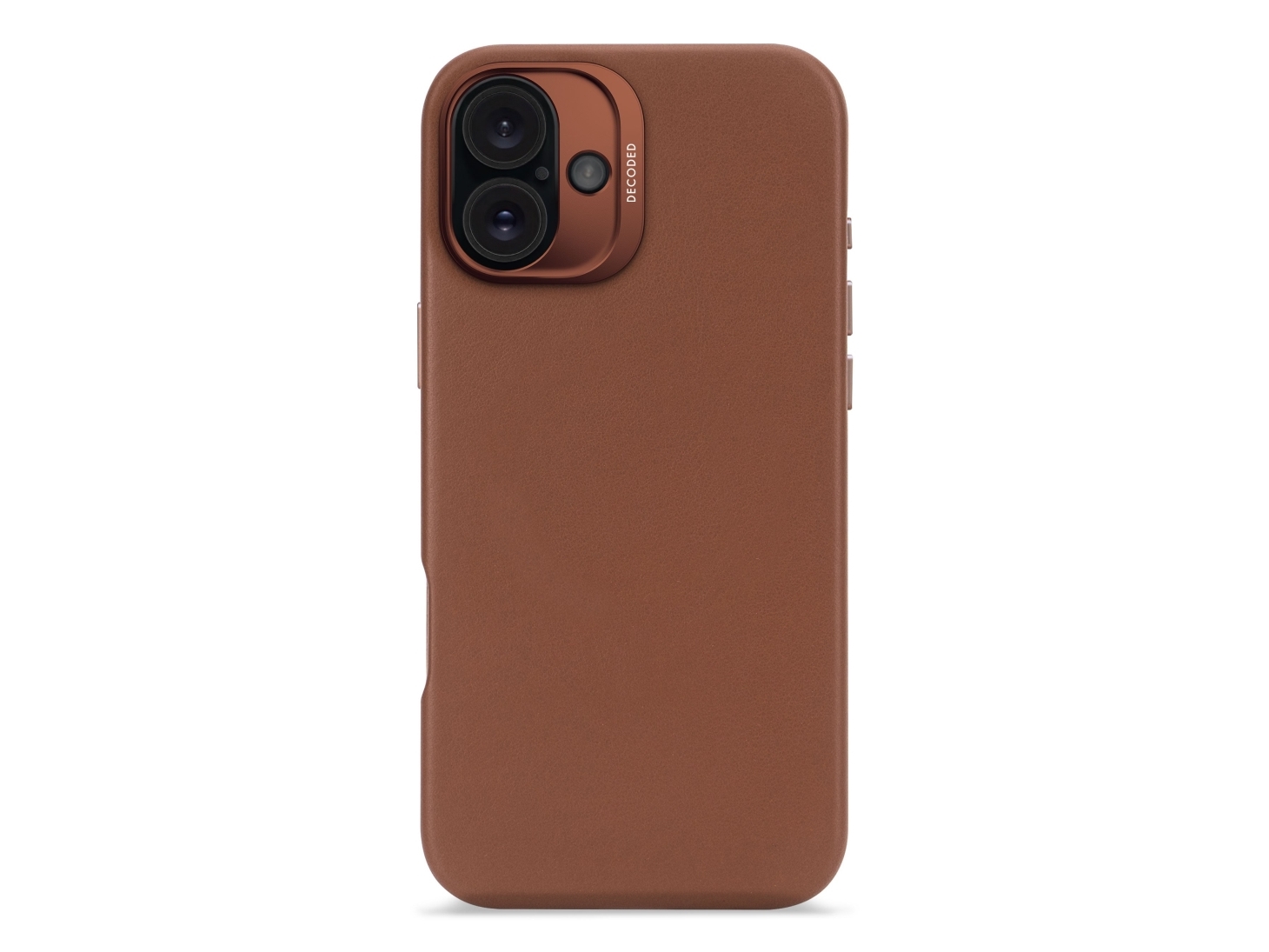Decoded Leather Case, Cover, Apple, Iphone 16 Plus, 17 Cm (6.7"), Braun