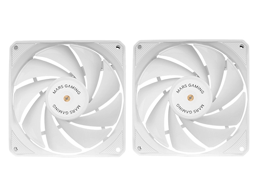 Mars Gaming Mf-Nclx2w, Ventilator, 12 Cm, Hvid