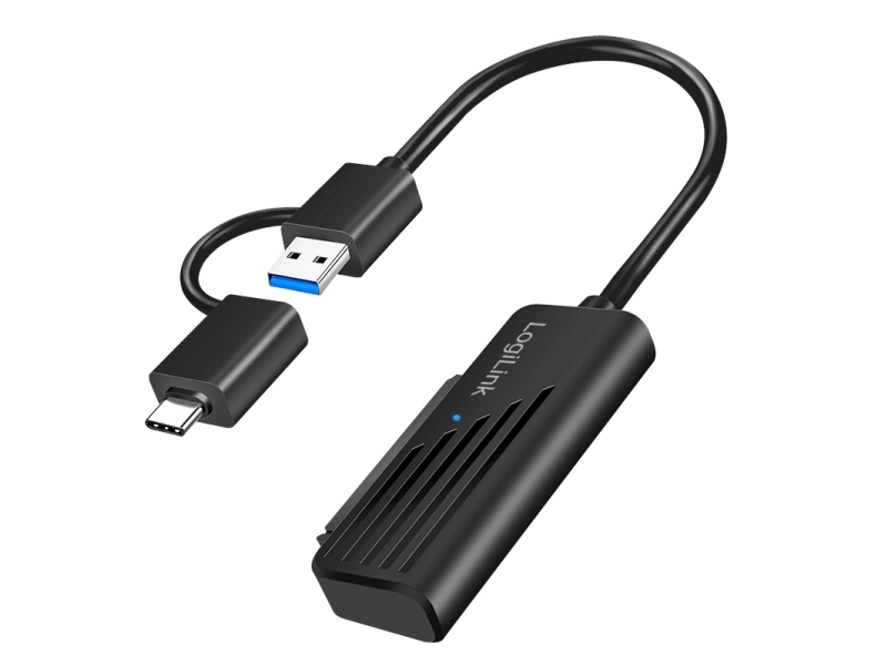 Logilink Au0062, Usb Type-C, Sata, Hanstik, Sort, 0,2 M, Hanstik