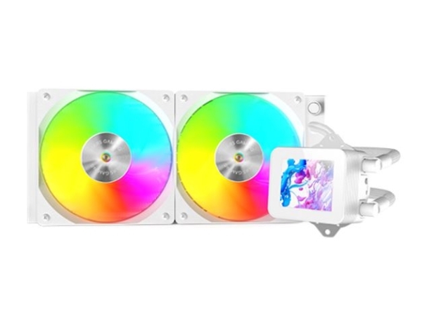 Mars Gaming Mlvision240w, Alt-I-En Væskekøler, 12 Cm, 800 Rpm, 2300 Rpm, 27,2 Blæser, Sort