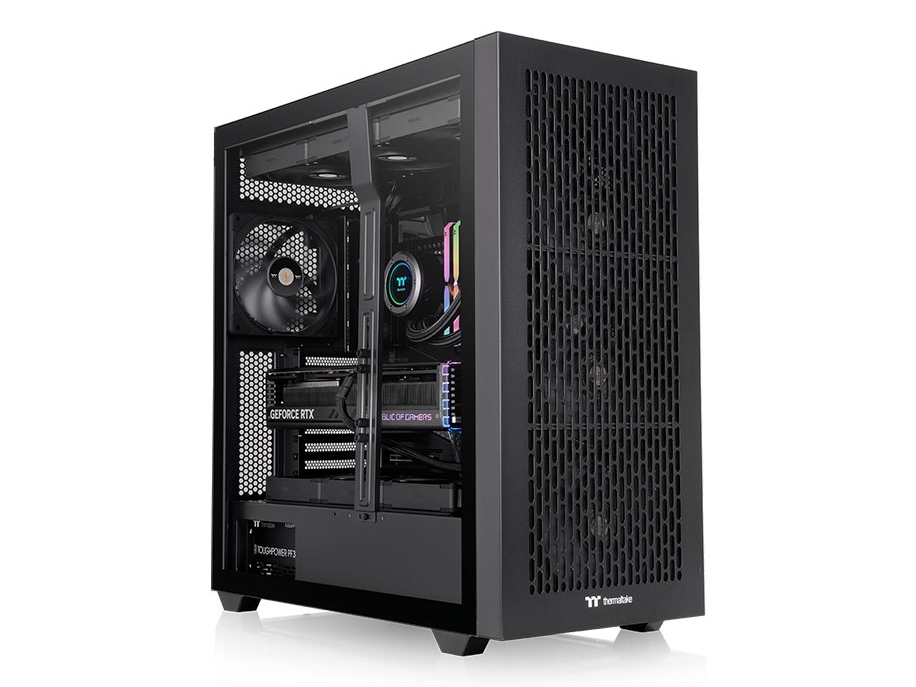 Thermaltake Ax500, Full Tower, Pc, Schwarz, Atx, Eatx, Micro Atx, Mini-Itx, Ssi Ceb, Ssi Eeb, Spcc, Stahl, Gehärtetes Glas, 18,5 Cm