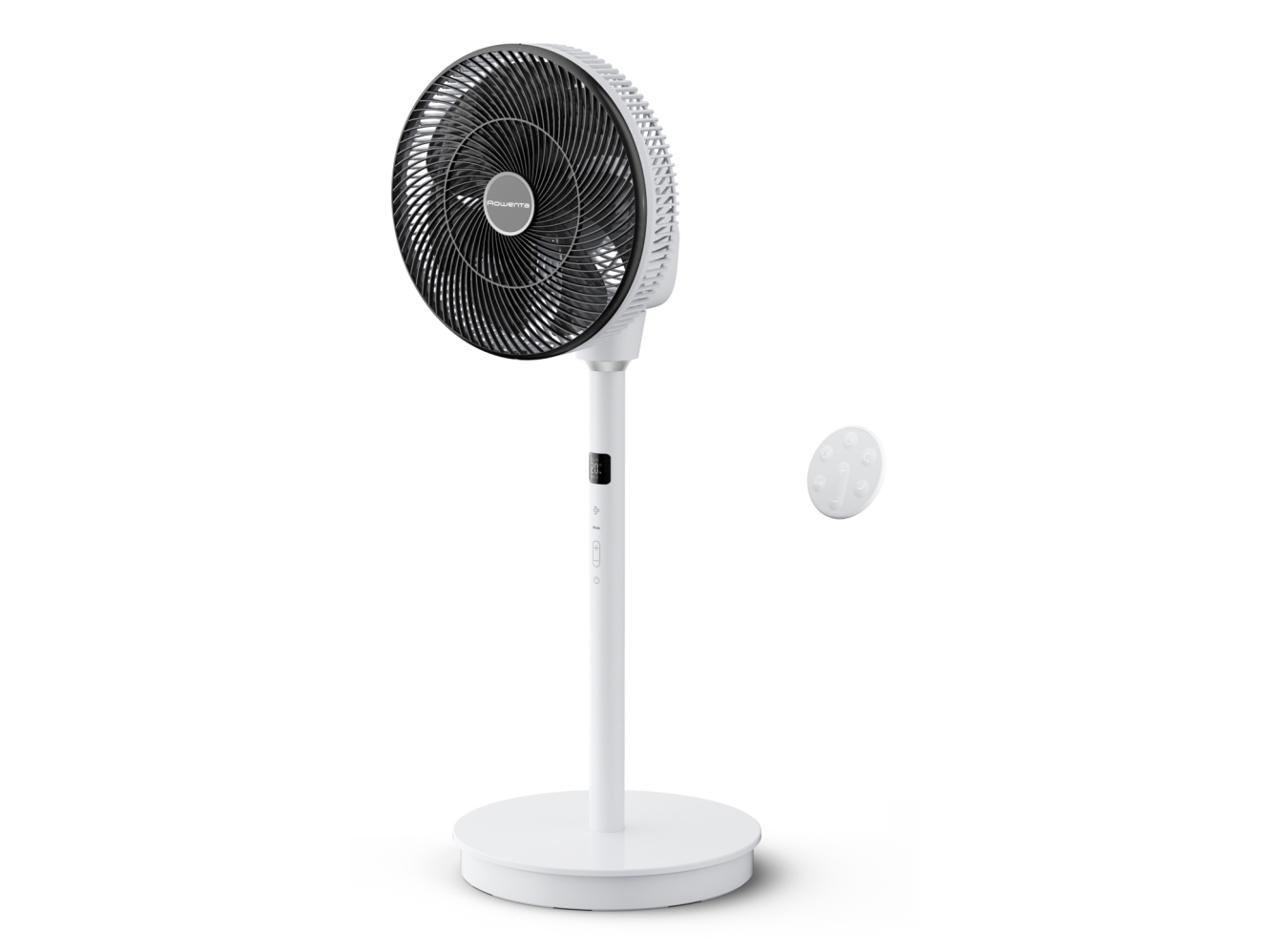Rowenta Turbo Swift Silence QV5040F0, Bladfläkt för hushållsbruk, Svart, Vit, Golv, 45 dB, 34 cm, 1800 m³/h | Ventilation & Klimat - Ventilation - Tornfläkt | GameStuff