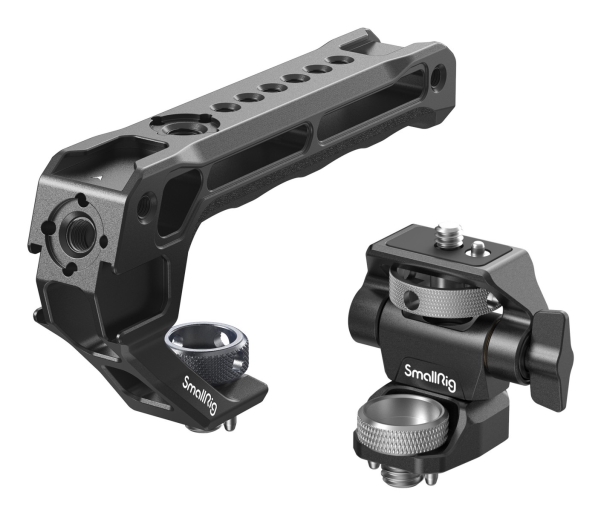 SmallRig 5323, Øverste håndtag, Sort, Aluminium, Silikone, Rustfrit stål, 1/4, 3/8, 76,2 mm, 52,6 mm