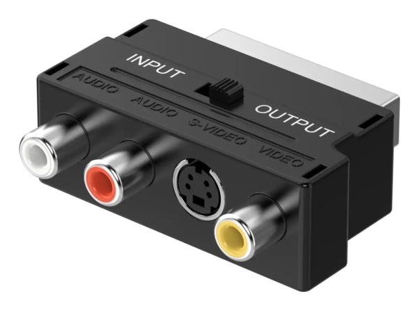 Sinox SOV01580, SCART (21-pin), 3 x RCA + S-Video, Hankoppling, Honkoppling, Rak, Rak | Datortillbehör - Kablar & adaptrar - Adaptrar | GameStuff