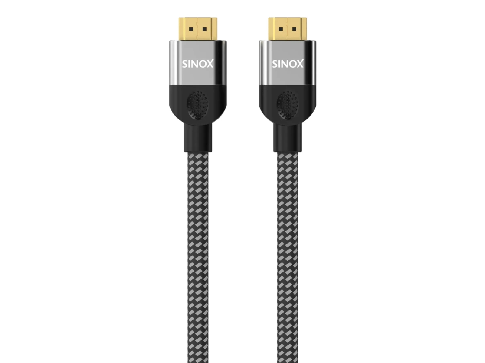 Sinox SHD03071, 1 m, HDMI Typ A (standard), HDMI Typ A (standard), 48 Gbit/s, Svart, Grå | Datortillbehör - Kablar & adaptrar - Bildkablar | GameStuff