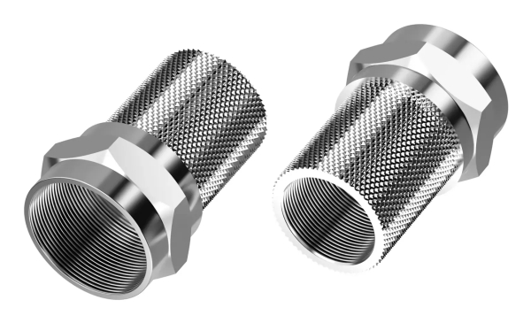 Sinox SOV01552, F-typ, Rostfritt stål, Metall, 6,8 mm, Hängetikett, 2 styck | Datortillbehör - Kablar & adaptrar - Bildkablar | GameStuff