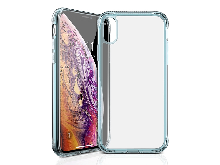 ITSKINS NANO ICE, Kantskydd, Apple, iPhone X, 14,7 cm (5.8), Ljusblå, Transparent