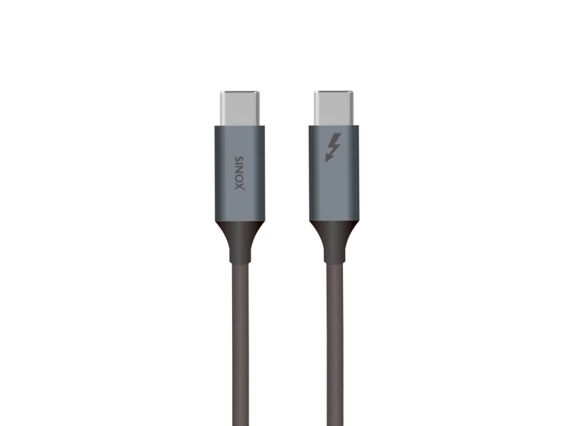 Sinox SXI07661, 1 m, USB C, USB C, USB4 Gen 2x2, 40 Gbit/s, Svart | Datortillbehör - Kablar & adaptrar - Datakablar | GameStuff