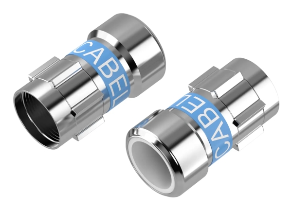 Sinox SOV01553, F-typ, A, Rostfritt stål, Metall, 6,8 mm, 2 styck | Datortillbehör - Kablar & adaptrar - Bildkablar | GameStuff