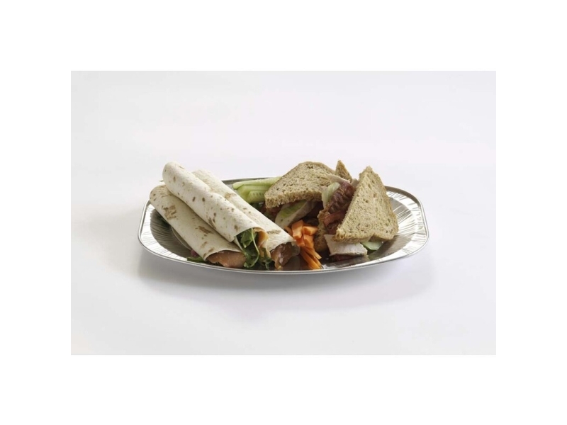 Cateringfad oval lille 35x25x2,1cm glat 10stk/pak