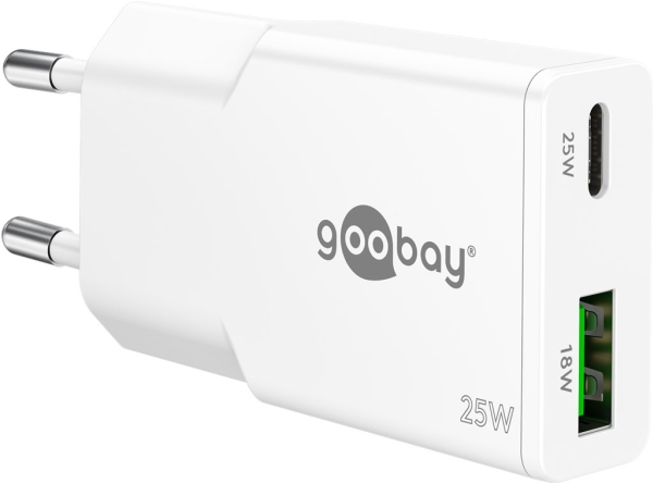 Dobbelt Usb-C Pd Gan Slim Hurtigoplader (25 W)