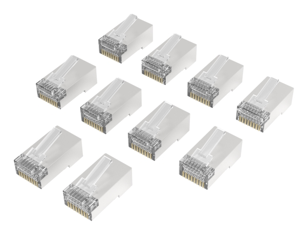 Hama 00300028, Kat6a, Rj-45, Silber, Transparent