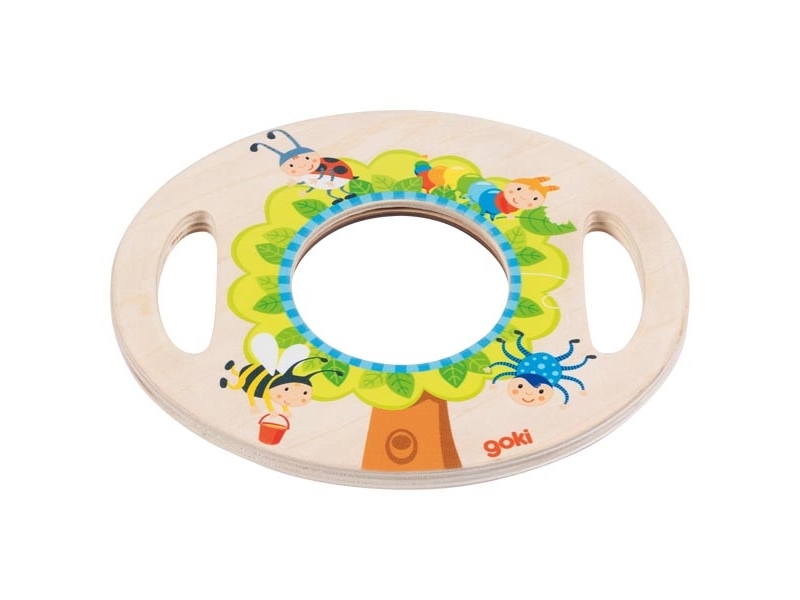 Goki 62880, 2 År, Plast, Træ, Sort, Blå, Grøn, Orange, Rød, Træ, Gul