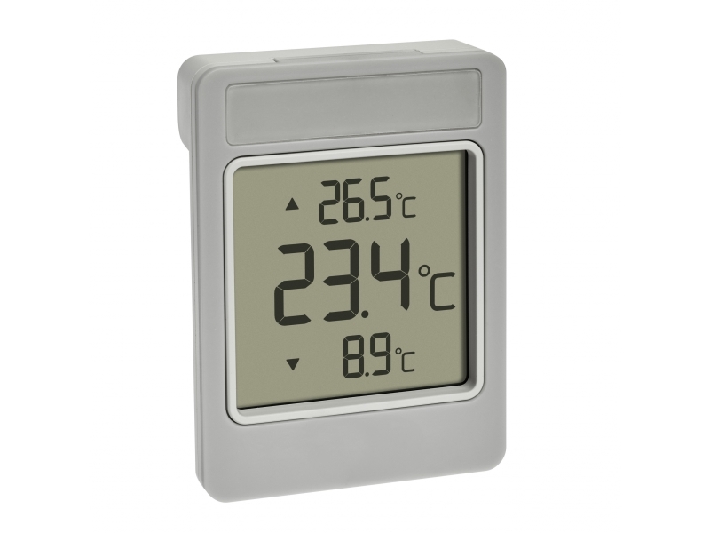 Tfa-Dostmann 30.1067.15, Elektronisk Miljøtermometer, Udendørs, °C, -25 - 70 °C, Digital, Grå