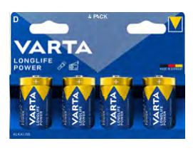 D-Batterie Varta Varta Longlife Power D Blister 4 Alkali-Mangan 1,5 V 4 Stück