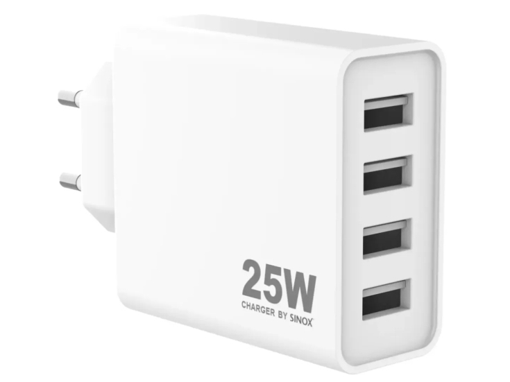Sinox SOE6025, inomhus, USB, 5 V, Vit | Tele & GPS - Mobil tillbehör - Övriga tillbehör | GameStuff