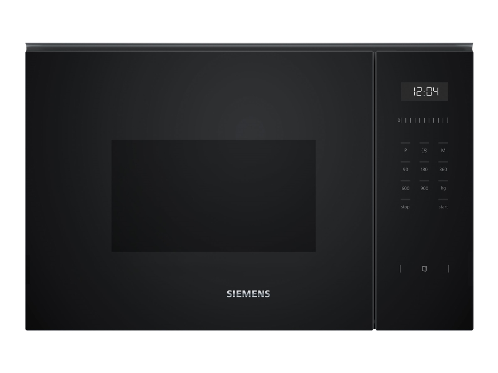 Siemens iQ500 BF555LMB1 - Mikrobølgeovn - til indbygning - 25 liter - 900 W - sort