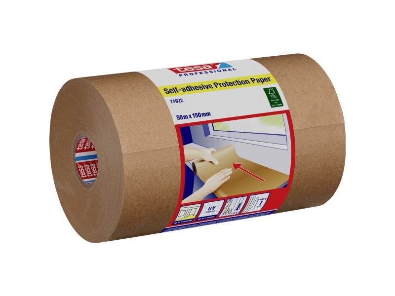 tesa 74922 74922-00000-00 Crepebånd tesa® Professional Chamois (L x B) 50 m x 15 cm 50 m
