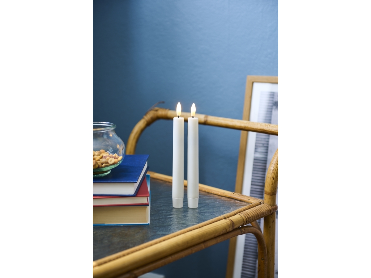 Sirius Home 80655, White, 2 lamp(s), Battery, 200 mm, 2 cm, 2 pc(s) | Julen - Konstgjord belysning - Ljuskronor och blockljus | GameStuff