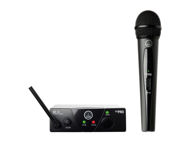 Akg Wms40 Mini Vocal Set Band Ism3, Håndholdt Mikrofon, Dynamisk Mikrofon, Digital, Rack Beslag Modtager, 30 T, Aa