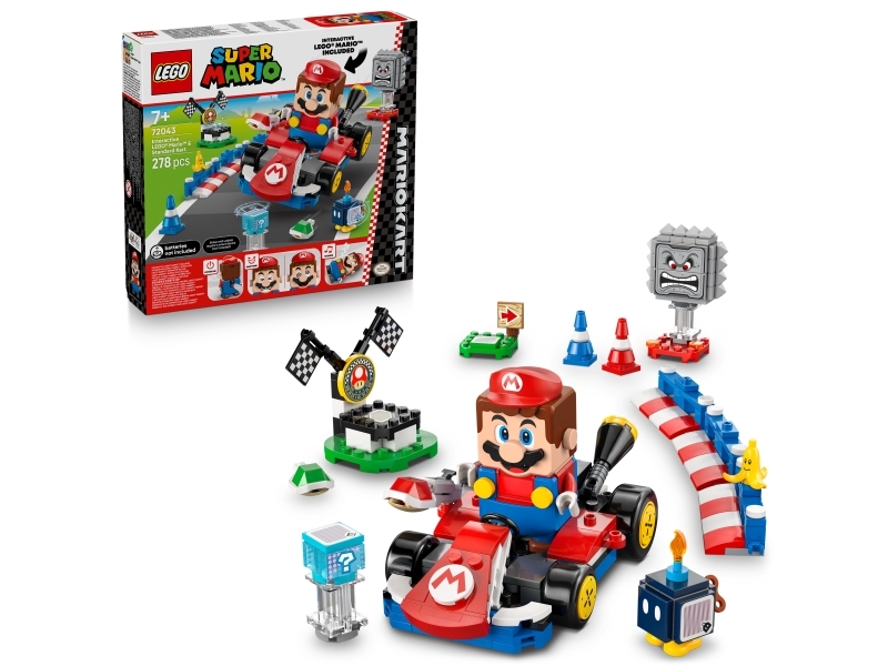 LEGO Super Mario 72043 Mario Kart™ – Interaktiv Mario™ & Standard Kart | LEGO® - LEGO® teman O-Z - LEGO Super Mario | GameStuff