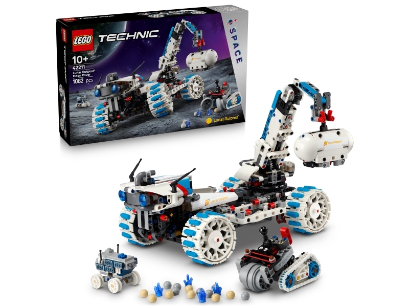 Lego Technic 42211 Lunar Outpost Mondrover-Raumfahrzeug
