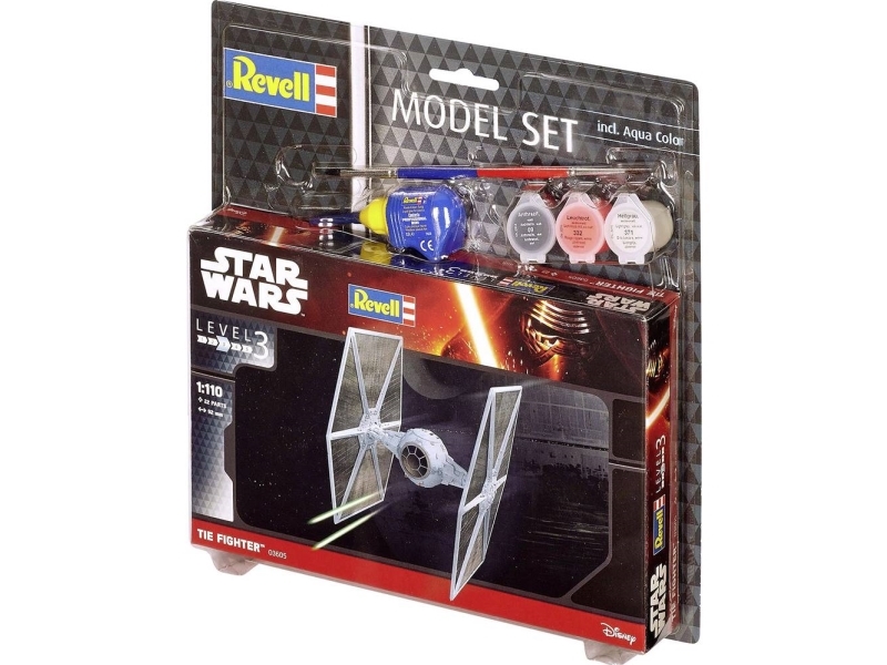 Revell Model Set Tie Fighter, Model Af Rumfærge, Monteringssæt, 1:110, Tie, Star Wars, Avanceret