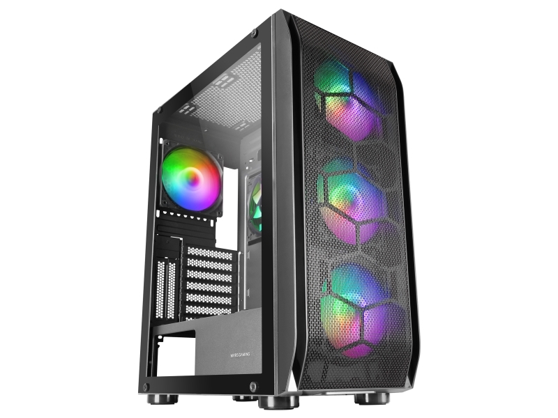 Mars Gaming Semi Tower Atx Gehäuse Mars Gaming Mc-Kx Argb Schwarz