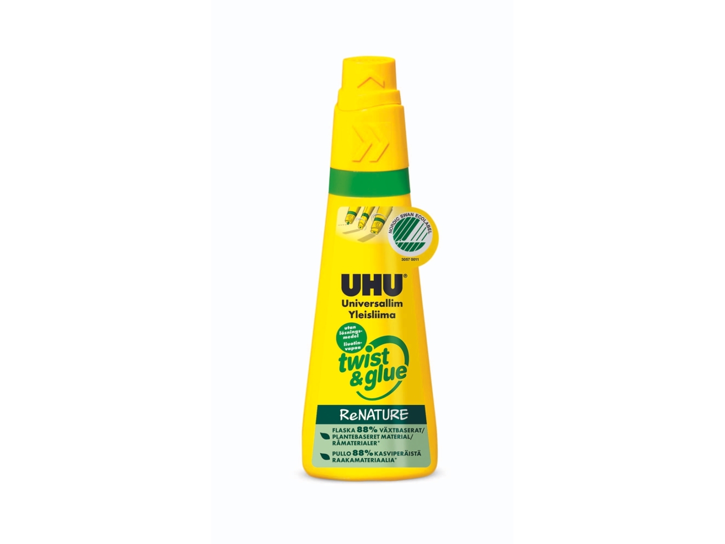 UHU Twist Glue ReNATURE, Universallim, 95 ml - (12 stk.) | Kontorsmaterial - Lim - Universallim | GameStuff