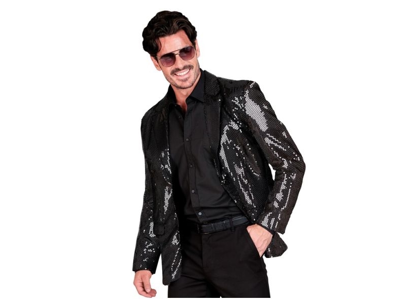 Sort pailletjakke | Leksaker - Rollek - Kostym tillbehör | GameStuff