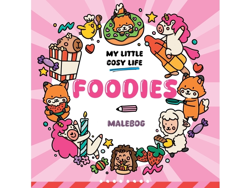 Malebog: Foodies - Cozy Coloring | Skola & Hobby - Till skolväskan - Målarböcker | GameStuff