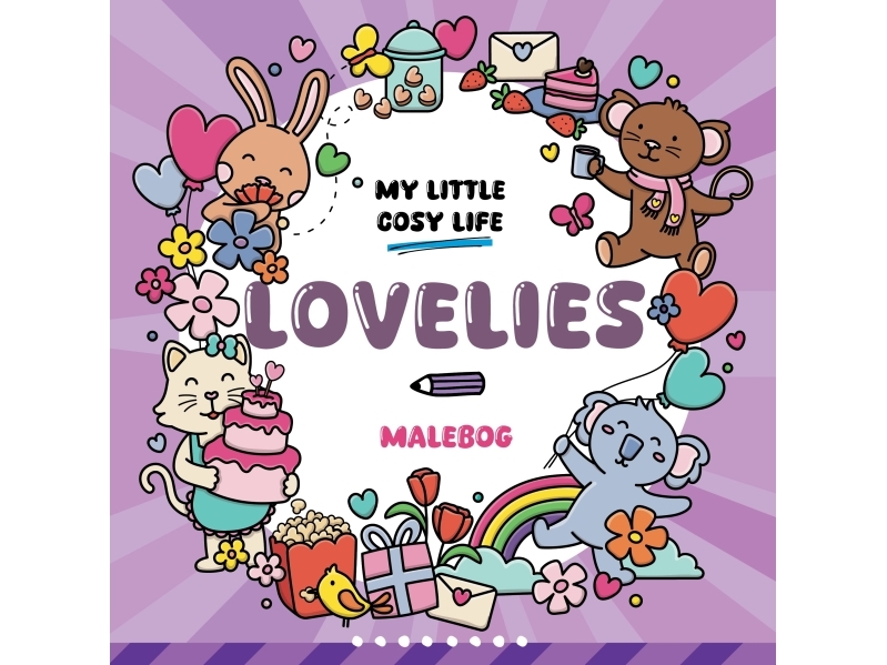 Malebog: Lovelies - Cozy Coloring | Skola & Hobby - Till skolväskan - Målarböcker | GameStuff