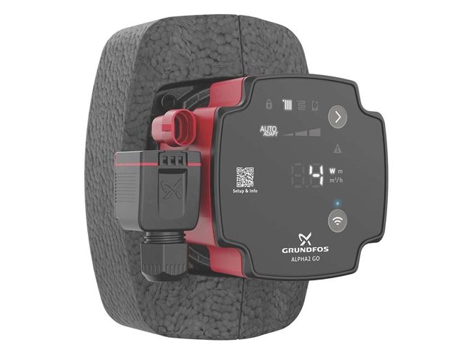 GRUNDFOS ALPHA2 GO cirkulationspump gjutjärn 1/130mm svart/röd 15-75 130 220-240V 9H AG0 | VVS Artiklar - Pumpar - Cirkulationspumpar | GameStuff