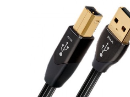 AudioQuest 0.75m Pearl USB A-B, 0,75 m, USB A, USB B, USB 2.0, Hankjønn/hankjønn, Sort