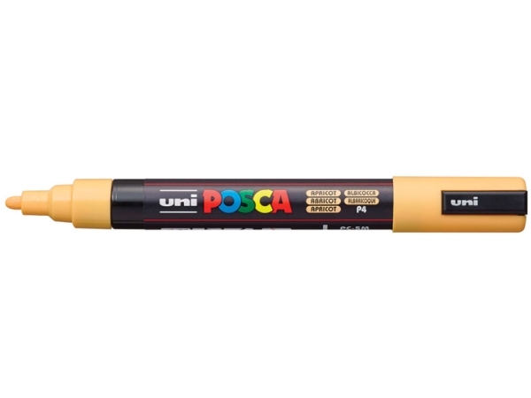 POSCA PC-5M, Apricot (colour), Multifärg, 1 färger, Medium, Vattenbaserat bläck, Rundad spets | Skrivredskap - Fiberpennor & Fineliner - Fiberpennor | GameStuff