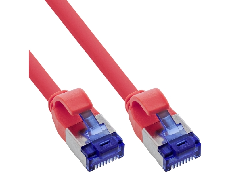 Inline Patchkabel Slim Cat.6A S/Ftp Tpe (Lszh) Flexibel Poe Rot 5 M