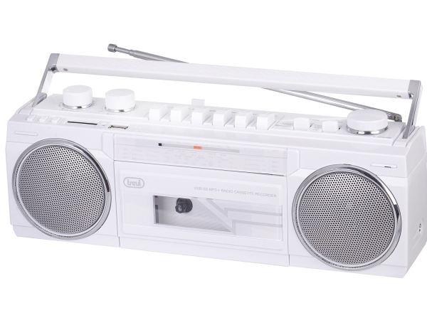 Trevi Rr 501 Bt, Bærbar, Fm, Mw, Sw, Hvid, Ekstern, Sd, D