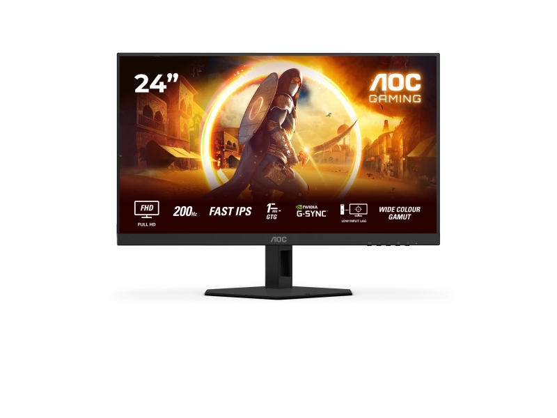 Aoc G4 24G4hre, 60,5 Cm (23.8"), 1920 X 1080 Pixel, Fuld Hd, Led, 1 Ms, Sort, Rød