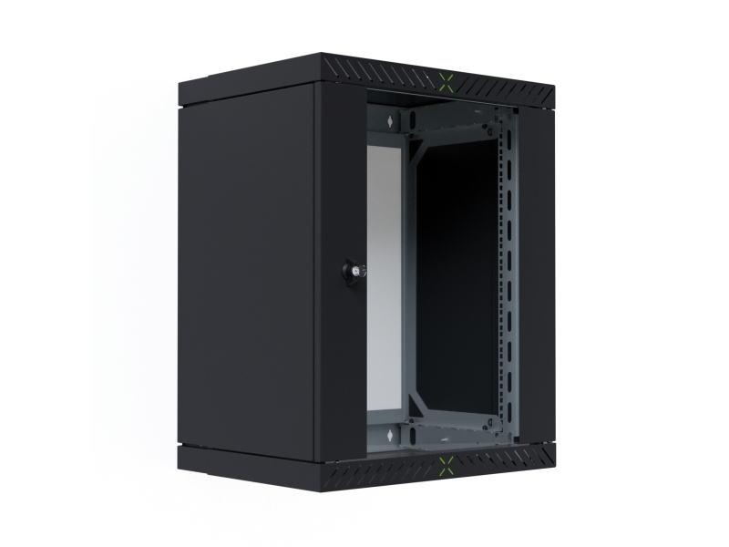 Efb Elektronik Wgx-1506Ts.G1, Vægmonteret Stativ, 15U, 60 Kg, Nøglelås, Sort