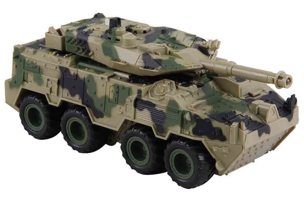 Armored Vehicle W/friction, Light, Sound & Try-me - Klx Toys