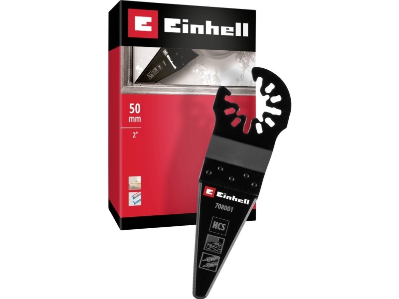 Einhell 708001 Schaber/Messer Hcs, Spitz Krom-Vanadium Stål, Hcs Skraber 50 Mm 1 Stk