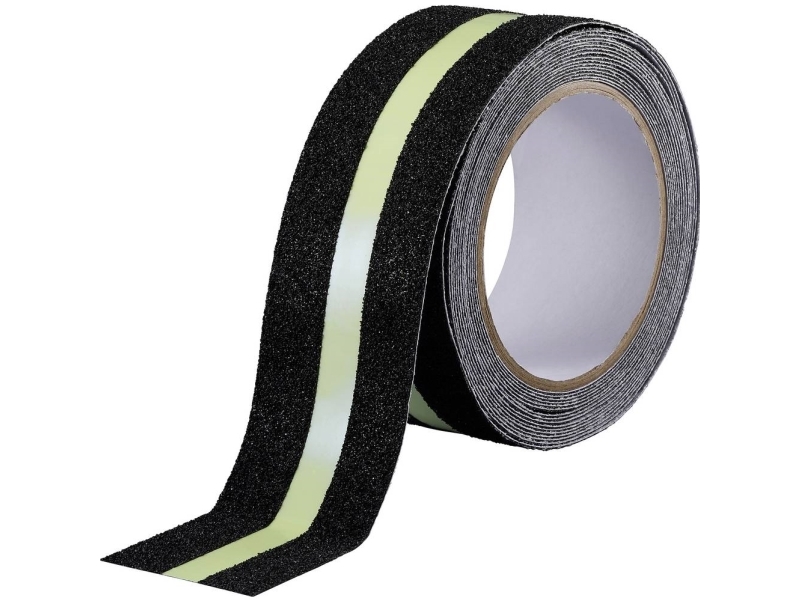 Toolcraft To-10187130 Skridsikker Tape Sugo Sort, Grøn (L X B) 10 M X 55 Mm 1 Stk